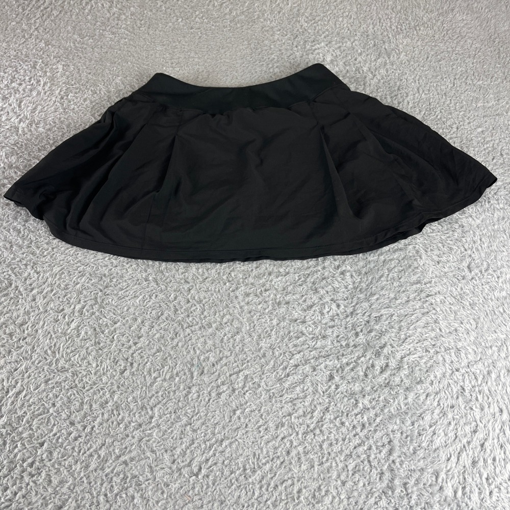 Kensie Black Athletic Skort Womens Medium Pleated Tennis Golf Skirt RN 150537